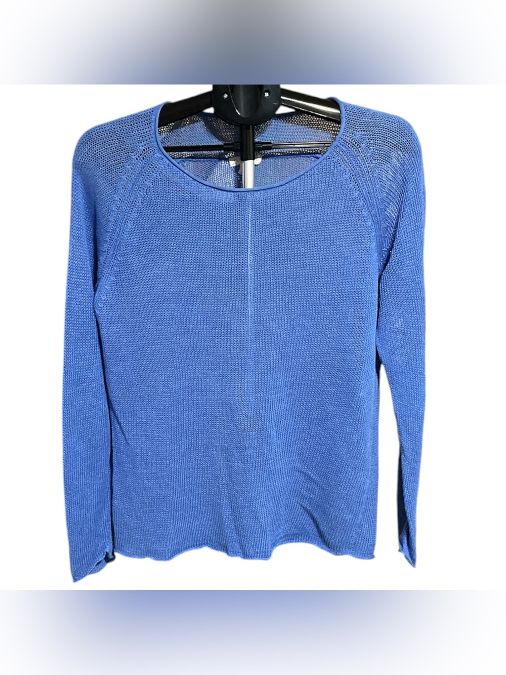 Eileen Fisher  Scoop Neck Mesh-Knit Pullover Sweater